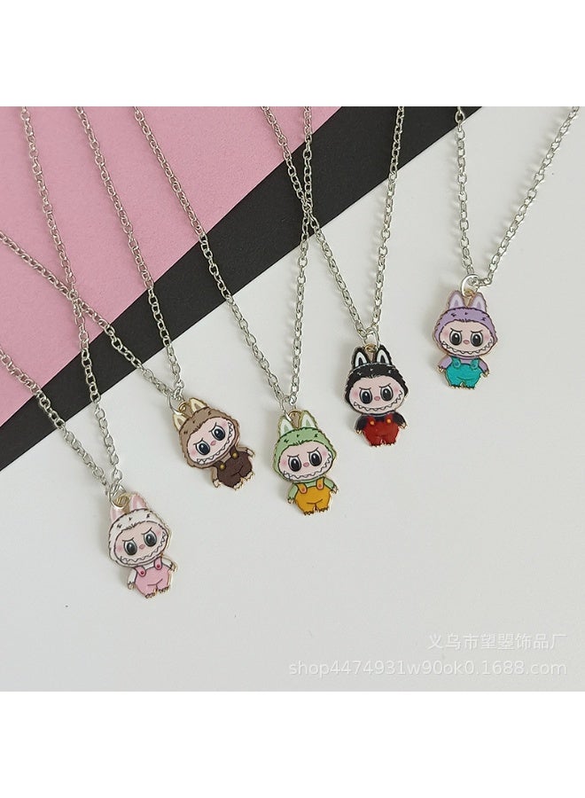 لابوبو 5 قطع - قلادة معلق لابوبو كارتون - Image 1