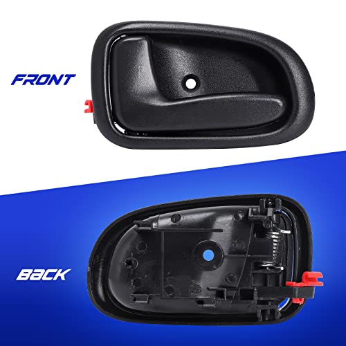 LCWRGS 4Pcs Interior Inside Door Handles Replacement for 1993 1994 1995 1996 1997 Toyota Corolla Geo Prizm, Inner Door Handle Front/Rear Driver & Passenger Side - Black - Image 3