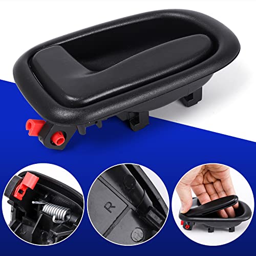 LCWRGS 4Pcs Interior Inside Door Handles Replacement for 1993 1994 1995 1996 1997 Toyota Corolla Geo Prizm, Inner Door Handle Front/Rear Driver & Passenger Side - Black - Image 5