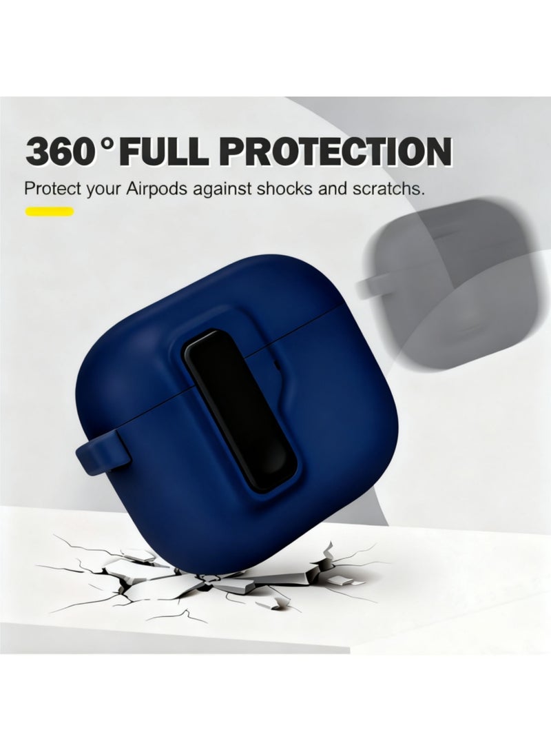 اووكاي قفل حديث لحافظة الجيل الثالث من Apple AirPods Pro، نمط حماية أنيق مع قفل أمان متوافق مع Airpods Pro 3 (أزرق) - Image 3