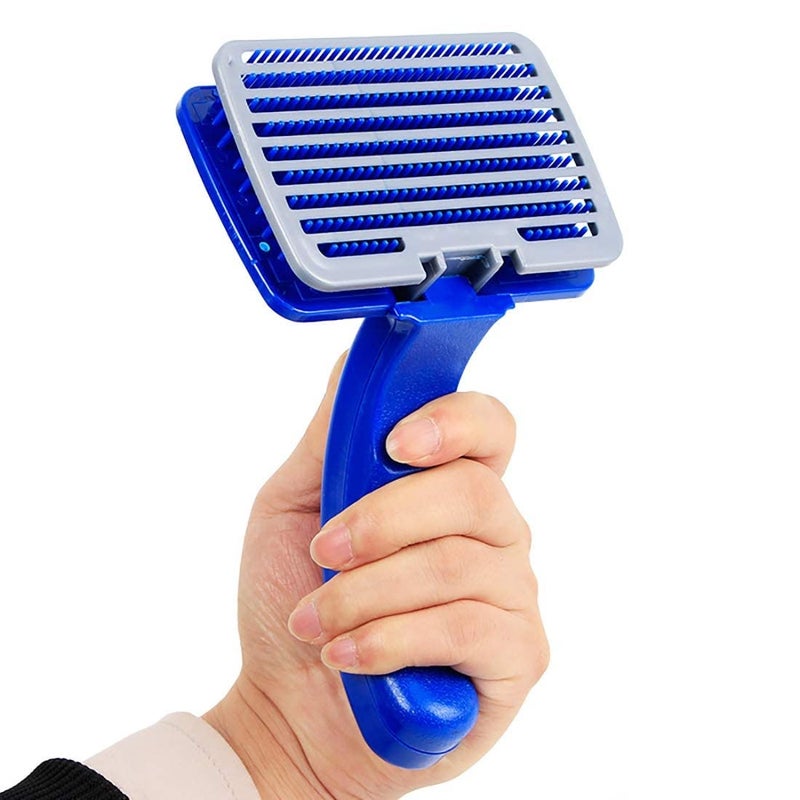 SRI Dog Plastic Slicker Brush with Press Key - Image 3