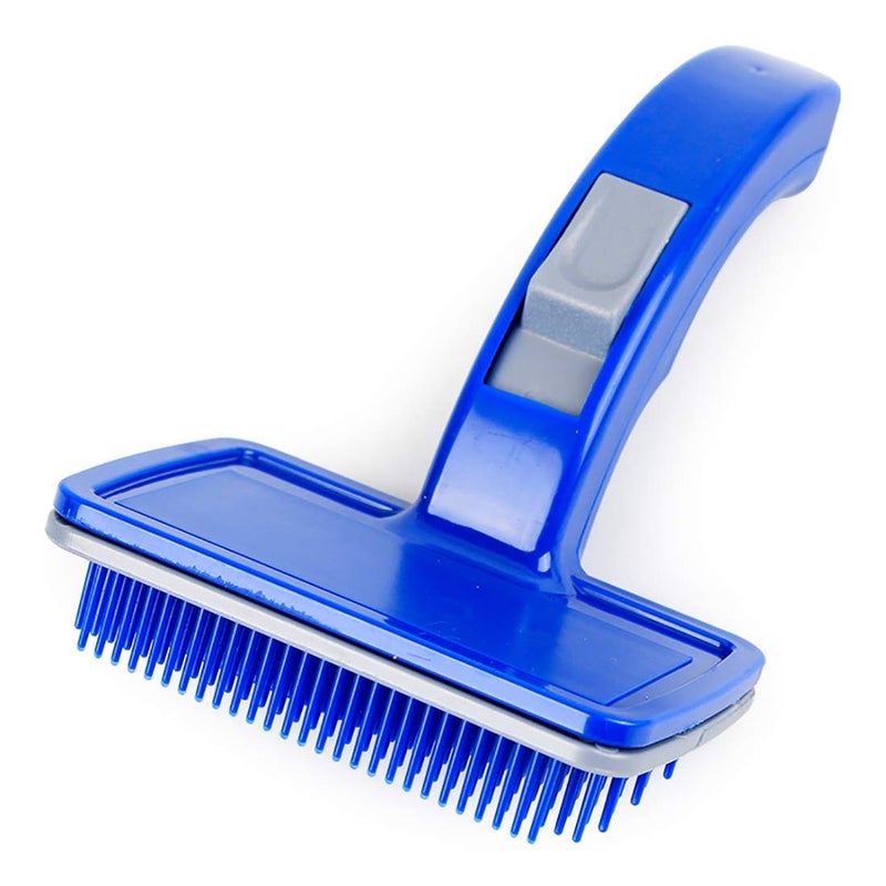 SRI Dog Plastic Slicker Brush with Press Key - Image 1