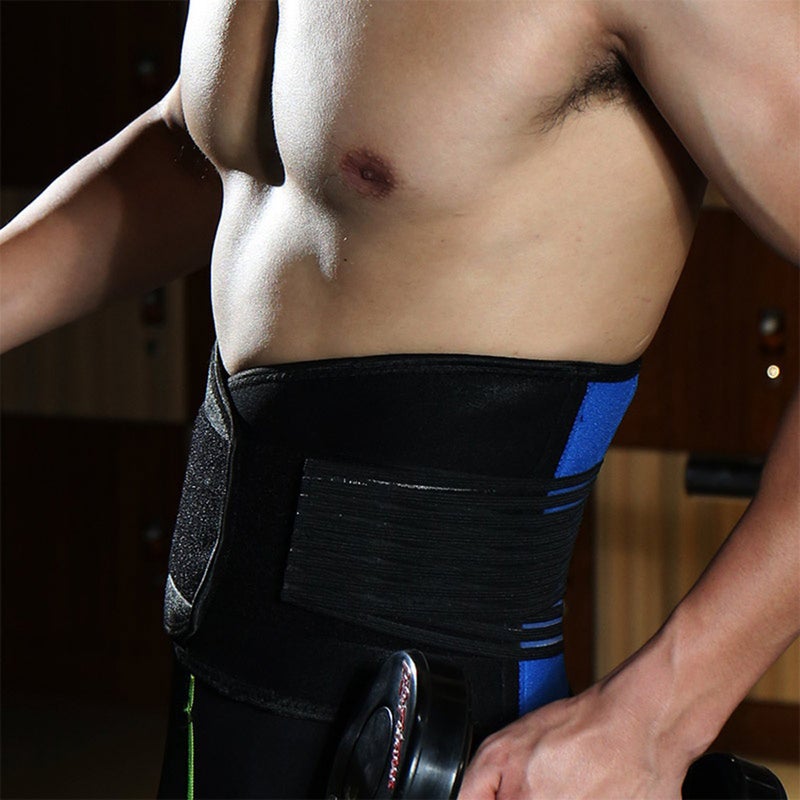 Back Support Brace Neoprene Adjustable Lower Lumbar Belt Sports Exercise Wrist Spine Injury Prevention - Image 3