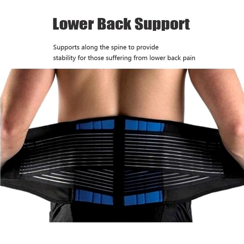 Back Support Brace Neoprene Adjustable Lower Lumbar Belt Sports Exercise Wrist Spine Injury Prevention - Image 4