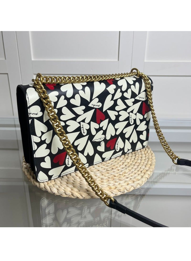 Pinko Classic Chain Crossbody Shoulder Bag 27*18*7cm - Image 3