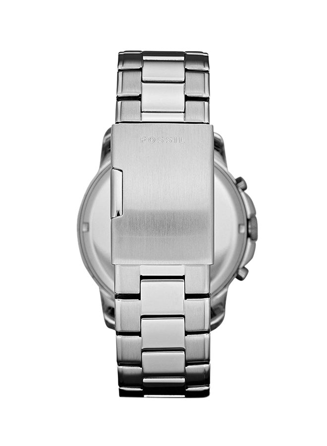 فوسيل ساعة كرونوغراف مقاومة للماء من ستانلس ستيل Grant FS4736 - فضي - Image 2