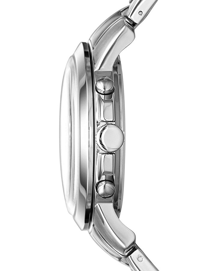 فوسيل ساعة كرونوغراف مقاومة للماء من ستانلس ستيل Grant FS4736 - فضي - Image 3
