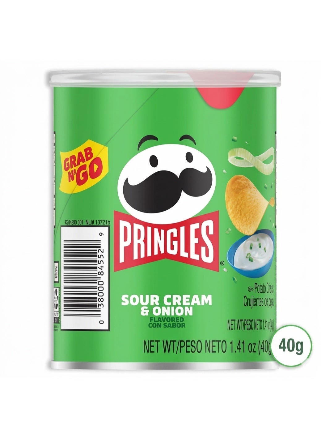 Pringles Sour Cream And Onion Chips 40grams