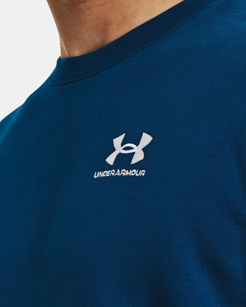Under Armour Blue Men's UA Essential Fleece Sweatshirt for Men | Best Price UAE