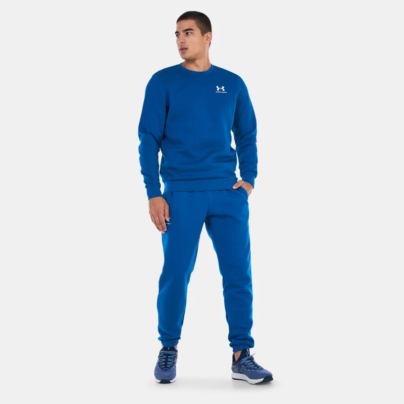 Under Armour Blue Men's UA Essential Fleece Sweatshirt for Men | Best Price UAE