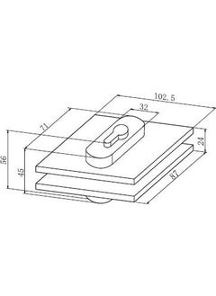 KALE KILIT Kale Kd070/20-123 Glass Door Lock  - Image 2