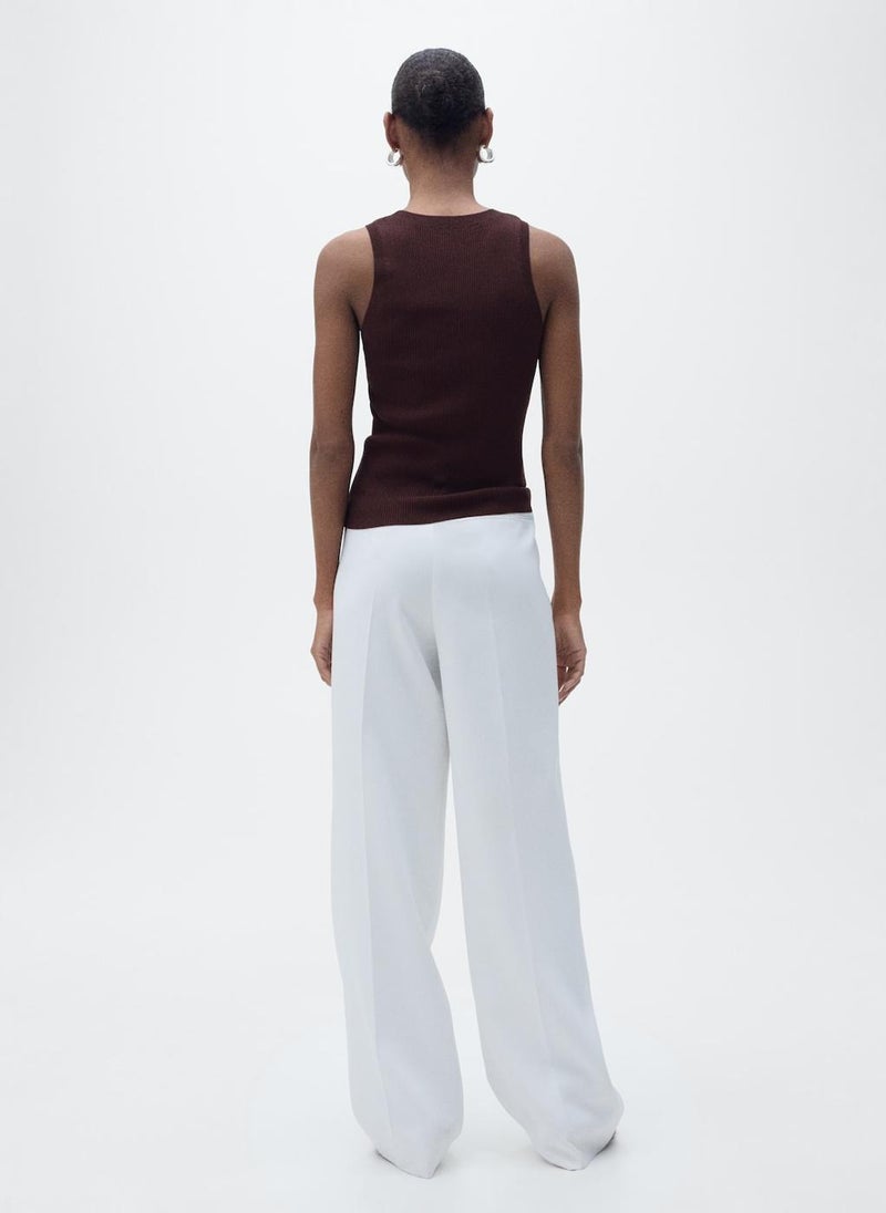 MANGO Casual Ribbed Knit Top  - Image 2