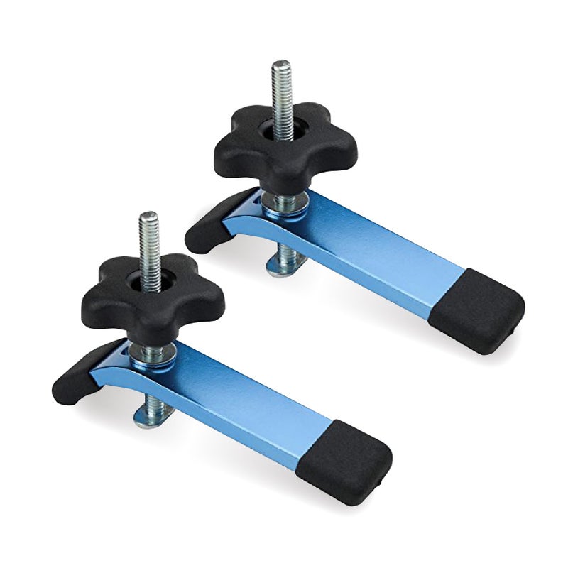 POWERTEC 71168V TTrack Hold Down Clamp 512 L x 118 W 2 Pack T Track Clamps for Woodworking