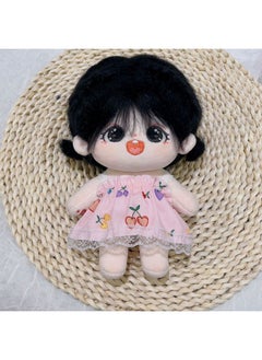 Cotton Doll Clothing And Retail Cute Dress Lolita Maid Cute Fresh Princess Skirt-Specifications:20cm Doll Clothes -Color:Pink Love Peach