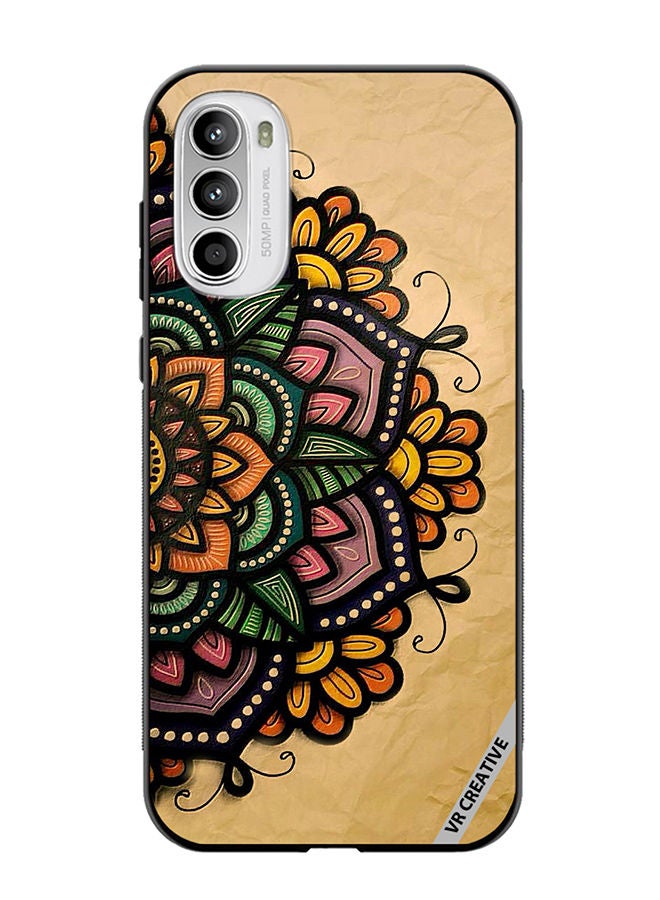 VR CREATIVE Protective Case Cover For Motorola Moto G82 Mandala Design Multicolour - Image 1