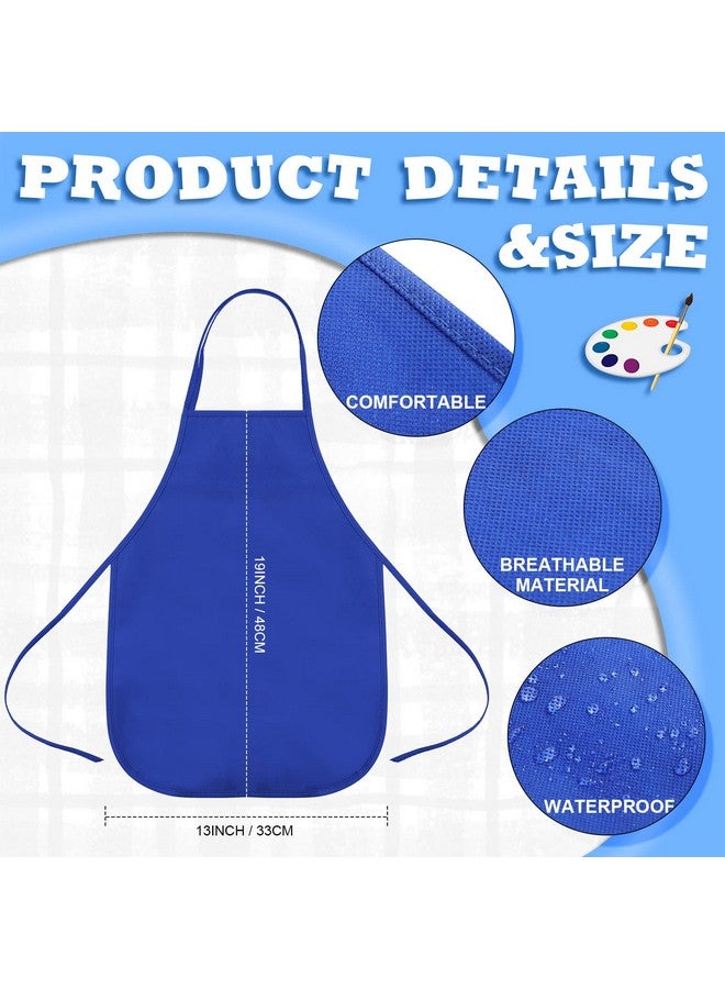 تيلينغ مجموعة فرش طلاء 24 قطعة للأطفال والأطفال، مريلة رسم للفنانين، مآزر قماش، لوازم حفلات الطلاء، ديكورات الحفلات الفنية، مجموعة فرشاة طلاء وصينية لأنشطة المطبخ والفصول الدراسية - Image 2