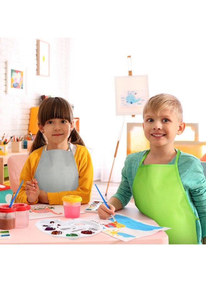 تيلينغ مجموعة فرش طلاء 24 قطعة للأطفال والأطفال، مريلة رسم للفنانين، مآزر قماش، لوازم حفلات الطلاء، ديكورات الحفلات الفنية، مجموعة فرشاة طلاء وصينية لأنشطة المطبخ والفصول الدراسية - Image 4