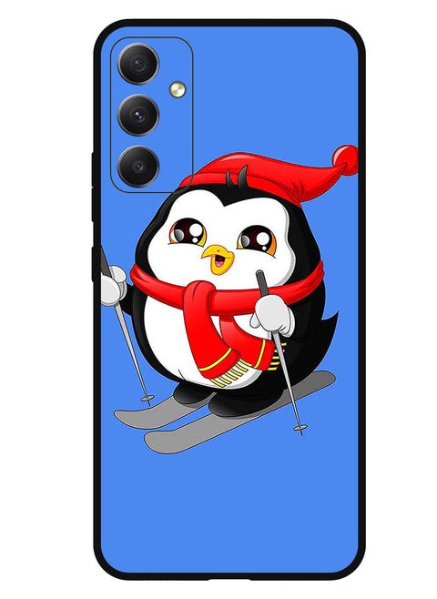 Protective Case Anti Scratch Shock Proof Bumper Cover For Samsung Galaxy F54 Skating Penguin