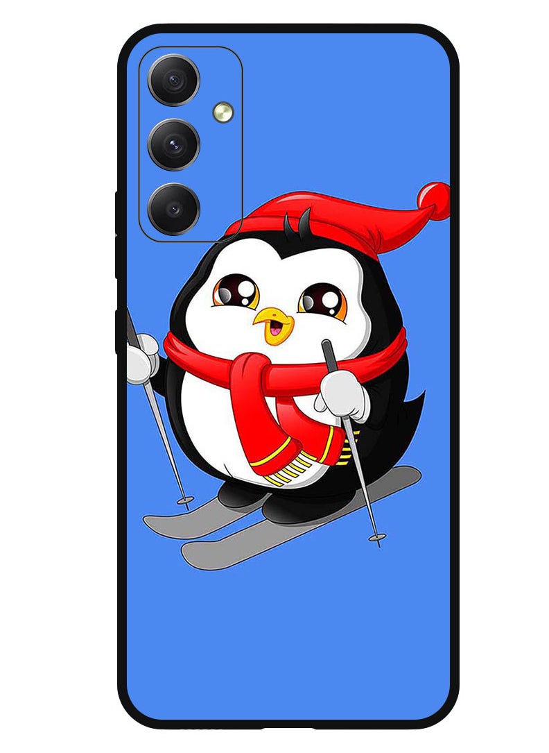 Theodor - Protective Case Anti Scratch Shock Proof Bumper Cover For Samsung Galaxy F54 Skating Penguin - Image 1