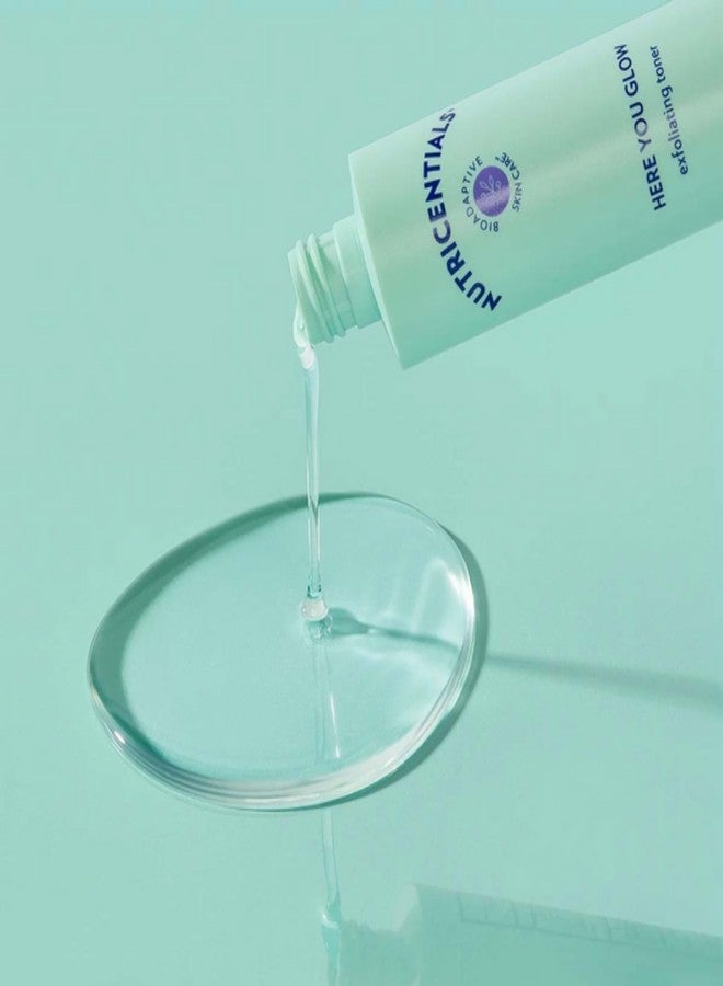 Nu Skin Here You Glow Face Exfoliator Toner | Toner for face with water, Salicylic Acid, Glycolic Acid & Hydroxy Acid Blend | Unclog Pores, Prevent Acne, Smooth & Hydrate your skin | 150 ml | 1 Pack - Image 3