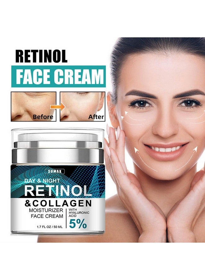 Grospe Advanced Retinol Collagen Cream for Face with 5% Hyaluronic Acid Anti-Aging Cream Anti-Wrinkle Reduce Fine Lines Lifting and Firming Cream 24-Hour Facial Care Suitable For All Skin Types - Image 2
