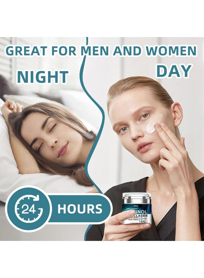 Grospe Advanced Retinol Collagen Cream for Face with 5% Hyaluronic Acid Anti-Aging Cream Anti-Wrinkle Reduce Fine Lines Lifting and Firming Cream 24-Hour Facial Care Suitable For All Skin Types - Image 4