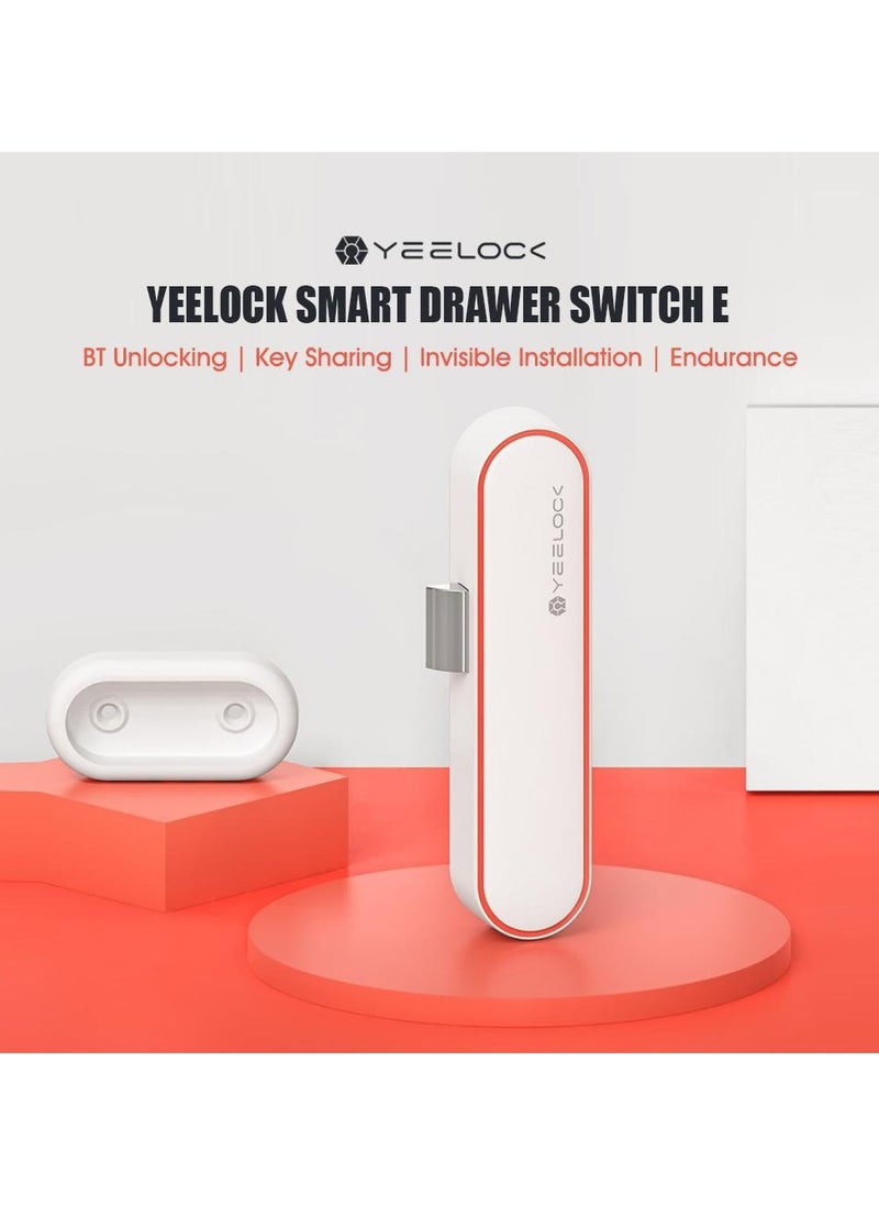 YEELOCK - Smart Drawer Cabinet Lock BT5.1Wireless Control APP Unlock Anti-Theft Remote Keyless Lock for Child Safety File Security Non-Opening Invisible Concealed Cabinet Door Keyless APP Remote Lock - Image 1