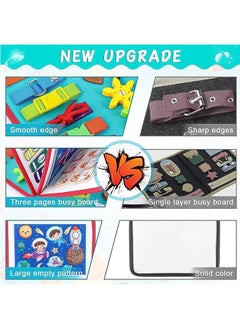NIBEMINENT Busy Board for Toddlers 2-4, Montessori Travel Toy Plane/Car, Preschool Activities Developing Fine Motor Skills, Gift Boys Girls  - Image 4