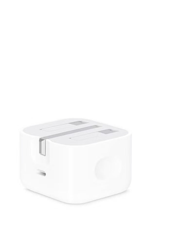 TYP-C Power Adapter With iphone Lightning Cable 20W White - Image 2