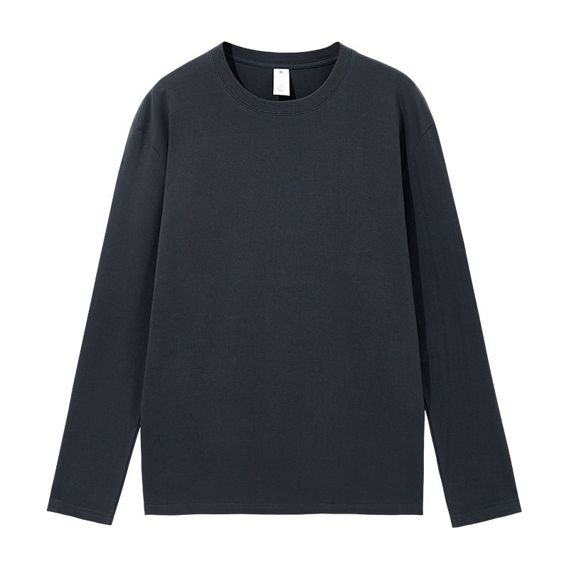 New High Quality Long Sleeve T-Shirt Ladies Loose Round Neck Cotton Long Sleeve Fashion Bottoming Shirt Can Be Customized Logo - Image 1