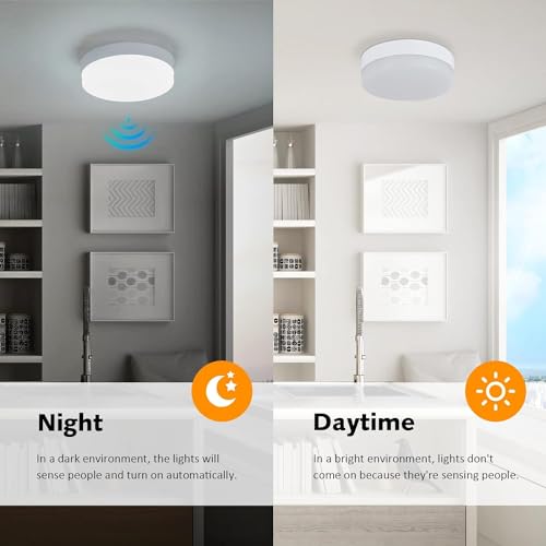 ravido 1Pcs White Motion Sensor Light - Wireless Self Adhesive Stick On LED Nightlight Rechargeable Body Sensor Wall Light with ON/Off Switch for Hallway, Wardrobe, Bedroom, Stairs (1) - Image 2