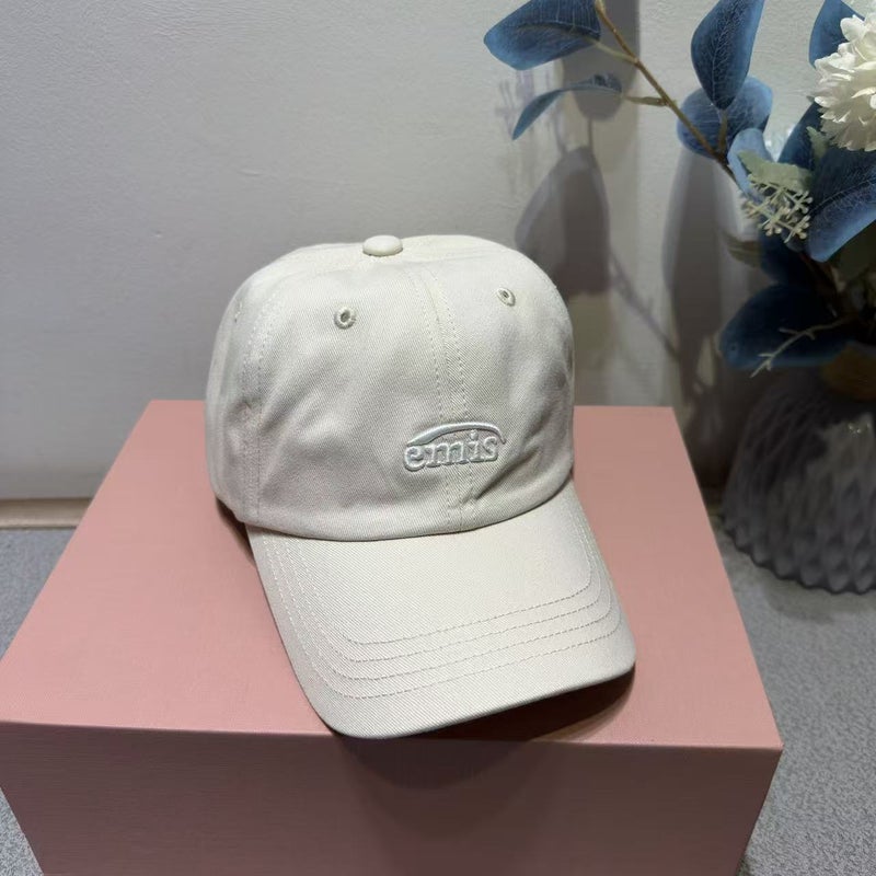 Emis Korean Style Unisex Fashionable Casual Baseball Cap with Letter E - Versatile and Trendy - Image 1