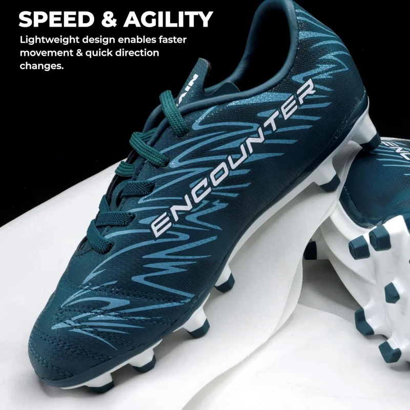 نيفيا NIVIA Encounter 10.0 Lightweight Football Studs for Kids - Durable Synthetic Leather Soccer Shoes