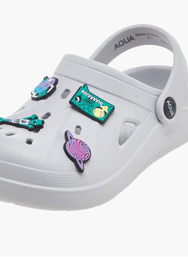 Aqua Boys Accent Detail Slip-On Clogs  - Image 4