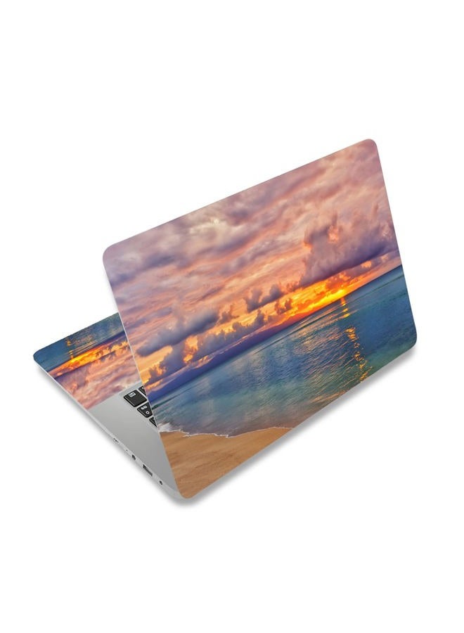 Laptop Skin Vinyl Sticker Decal, 12" 13" 13.3" 14" 15" 15.4" 15.6 inch Laptop Skin Sticker Cover Art Decal Protector Fits HP Dell Lenovo Compaq Apple Asus Acer (Sunset Glow)