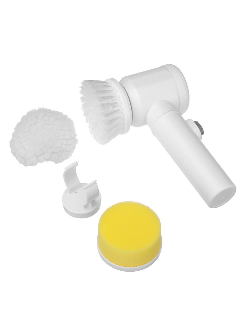 بلومنغ تايم فرشاة تنظيف كهربائية دوارة، فرشاة تنظيف كهربائية بثلاثة رؤوس فرشاة، فرشاة تنظيف محمولة لاسلكية، فرشاة استحمام محمولة مناسبة للحمام/البلاط/الأرضيات