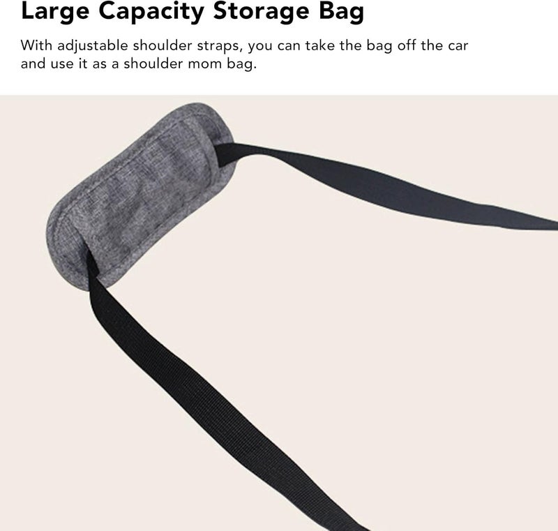 Mom Tote, Linen Multifunctional Universal Strong Storage Bag Lightweight Large Capacity for Elderly Scooter - Image 4
