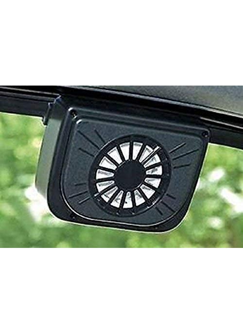 SGMSC SGMSC Auto Cool Solar Powered Ventilation Fan Keeps Your Parked Car Cool Black Pack of 1  - Image 1