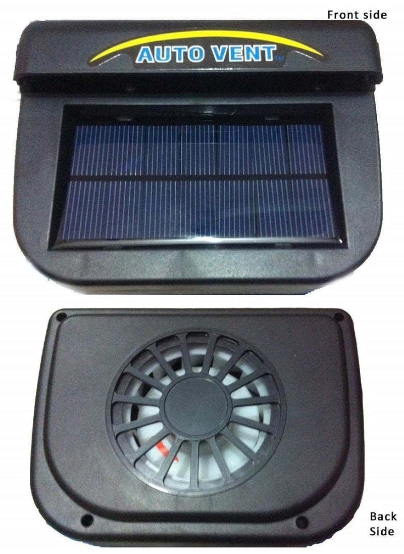 SGMSC SGMSC Auto Cool Solar Powered Ventilation Fan Keeps Your Parked Car Cool Black Pack of 1  - Image 3