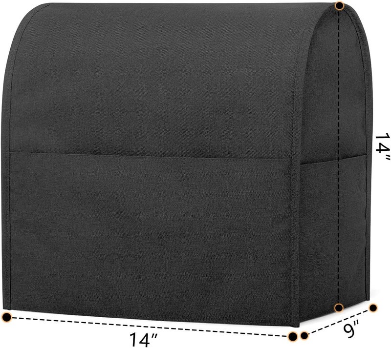 LUXJA Dust Cover Compatible with 4.5-Quart and 5-Quart Stand Mixer, Cloth Cover with Pockets for Stand Mixer and Extra Accessories, Black Wide daily application - Image 5