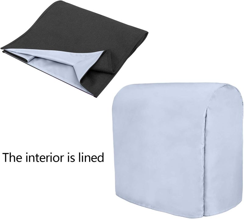 LUXJA Dust Cover Compatible with 4.5-Quart and 5-Quart Stand Mixer, Cloth Cover with Pockets for Stand Mixer and Extra Accessories, Black Wide daily application - Image 4