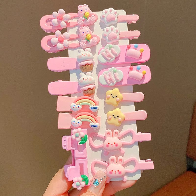 Generic 2023 Cute Dopamine Kids Bangs Clip 47# Star 16-piece set [special offer]]