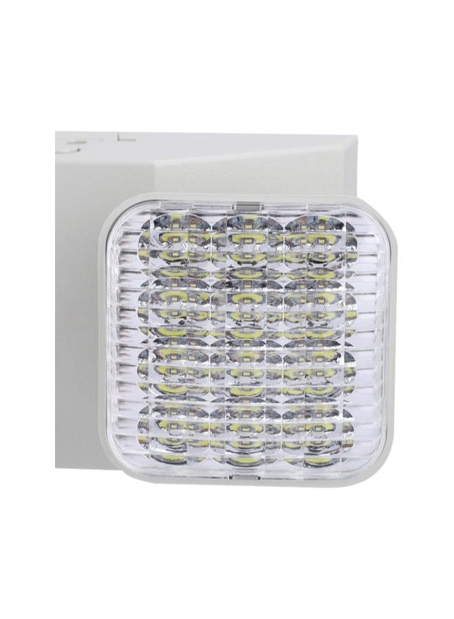 Loquat Two Head Emergency Light, Wall Mount Commercial LED Emergency Lights Exit Sign Indicator Lamp with Adjustable Light Head - Image 5