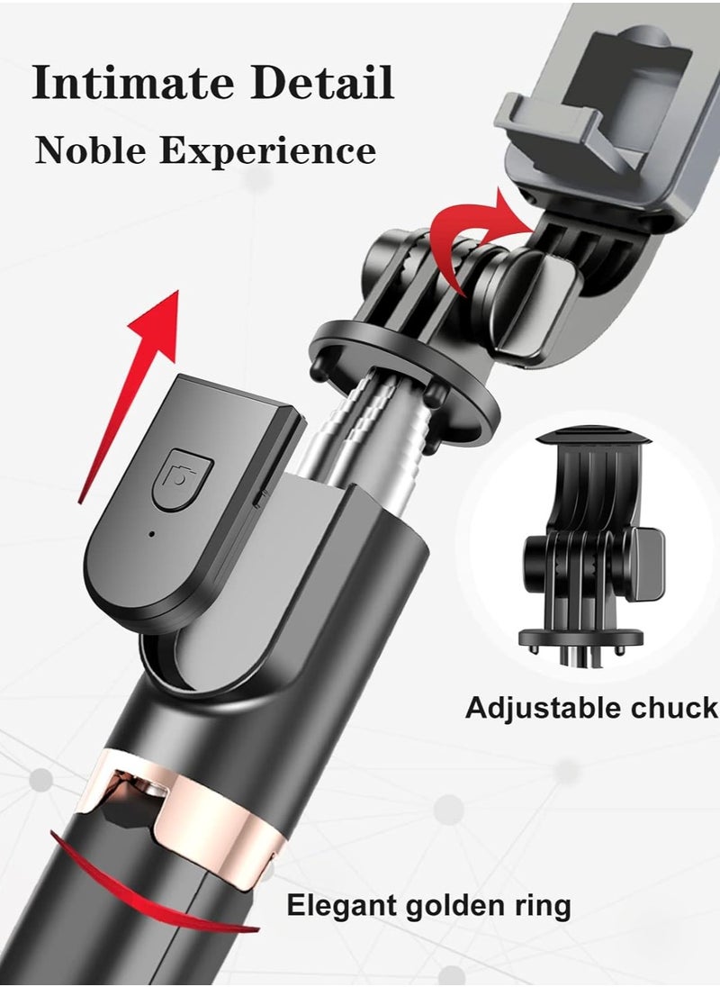 Yeaki - Yeaki Selfie Stick Tripod with Wireless Remote, Cellphone Selfie Stick Tripod with LED Fill Light, for iPhone 15/14/14 pro/13/13 Pro/12/11/11 Pro/XS Max/XS/XR/X/8/7 and Android Smartphone(Upgrade) - Image 1