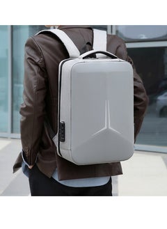 Large Capacity Fashion Short Trip Zipper Shoulder Bag Unisex Computer Bag (Gray)