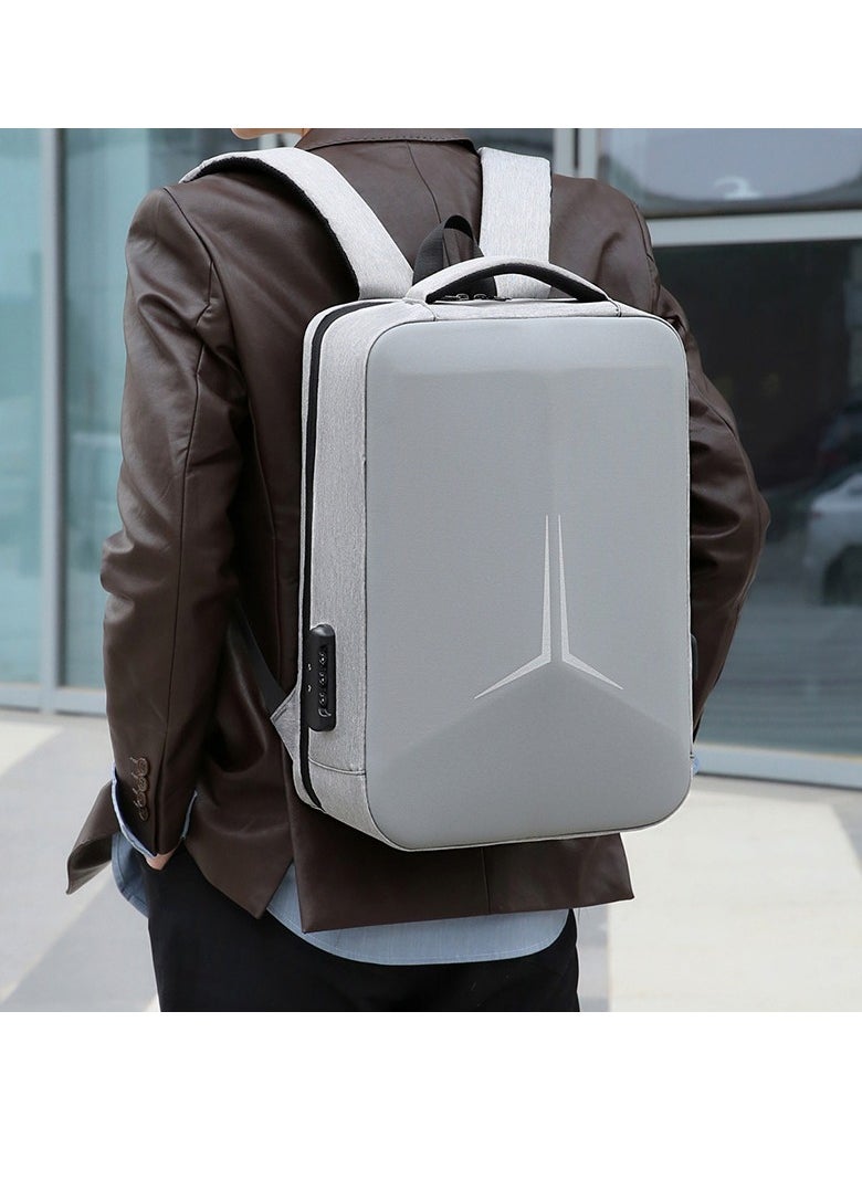 Gasin - Large Capacity Fashion Short Trip Zipper Shoulder Bag Unisex Computer Bag (Gray) - Image 1