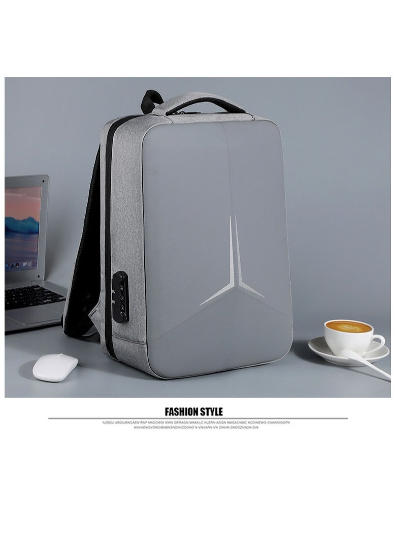 Gasin - Large Capacity Fashion Short Trip Zipper Shoulder Bag Unisex Computer Bag (Gray) - Image 1