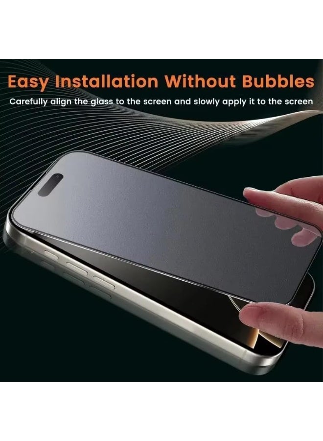 Muzz Privacy Tempered Glass Screen Protector compatible with iPhone 17 Pro Max, Matte Anti-Fingerprint Gaming Special, Pack of 1 (iPhone 17 Pro Max) - Image 4
