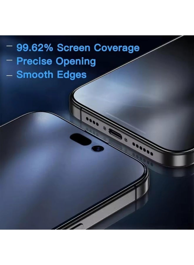 Muzz Privacy Tempered Glass Screen Protector compatible with iPhone 17 Pro Max, Matte Anti-Fingerprint Gaming Special, Pack of 1 (iPhone 17 Pro Max) - Image 3