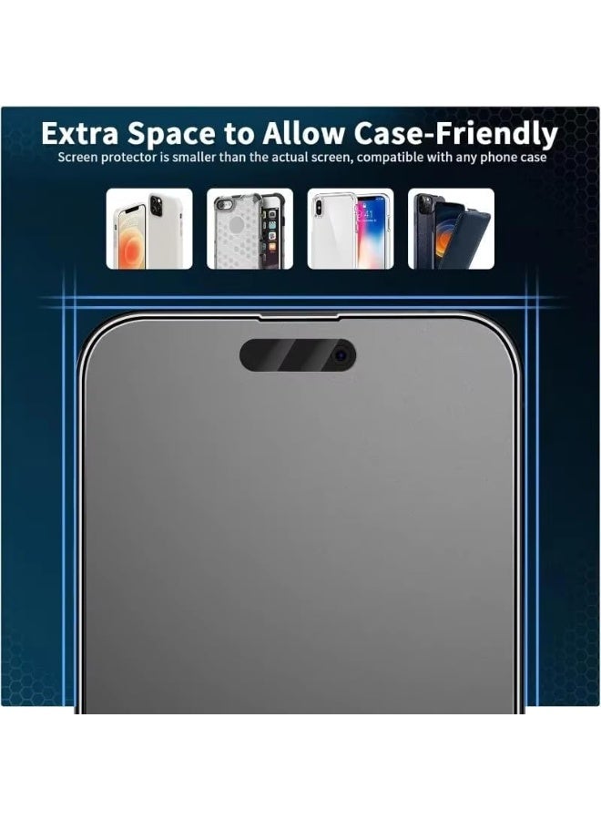 Muzz Privacy Tempered Glass Screen Protector compatible with iPhone 17 Pro Max, Matte Anti-Fingerprint Gaming Special, Pack of 1 (iPhone 17 Pro Max) - Image 2